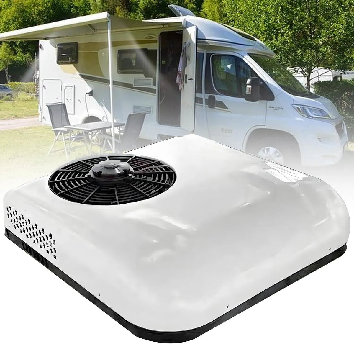 Klimaanlage 12v/24v, 850 W, 12 V, Weiß, Klimagerät, Dachklimaanlage, 850w Parkklimaanlage Mit Fernbedienung White 24V