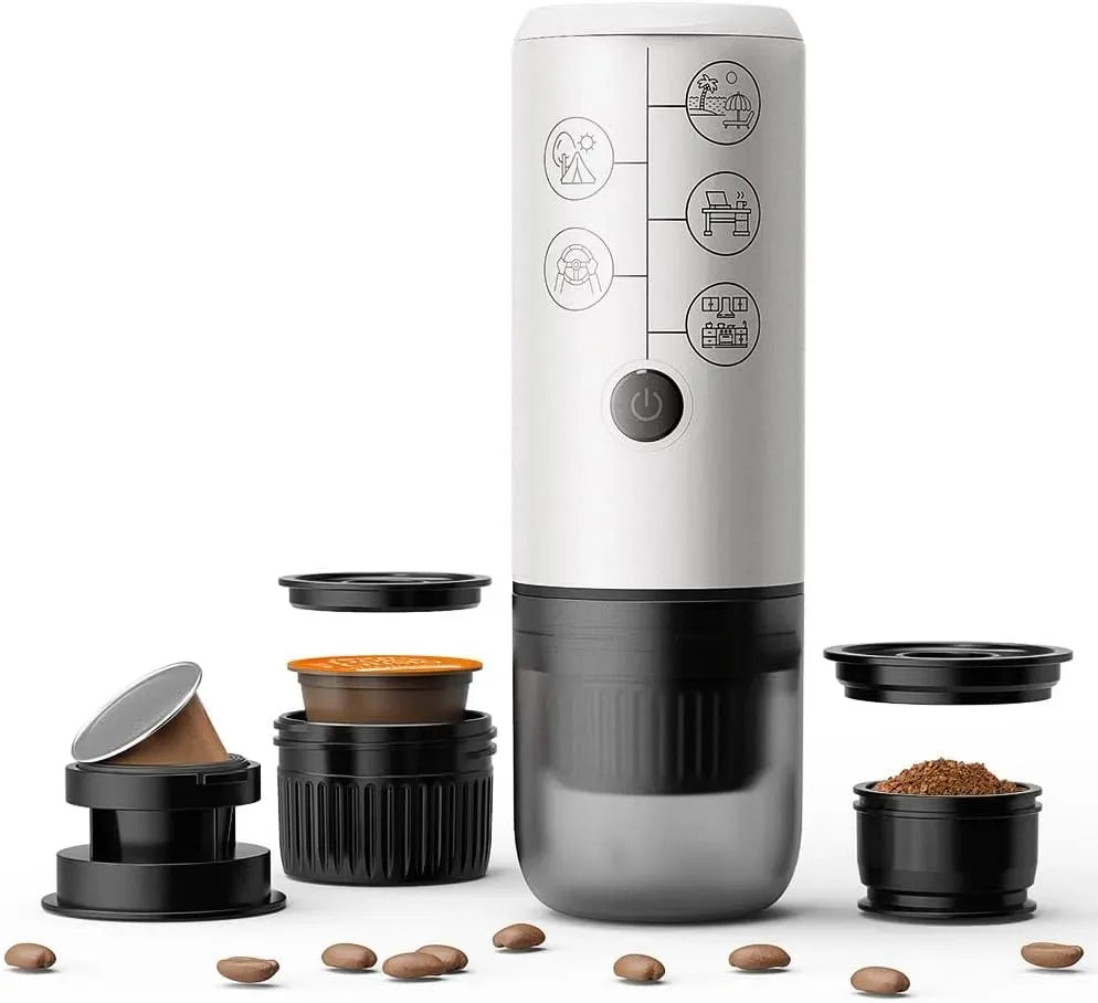Nespresso 3-in-1 Espressomaschine, tragbar, Weiß