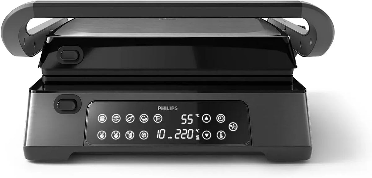Philips HD6307/70 Kontaktgrill, Kontaktgrill und Paninigrill, 60 bis 220 °C, IPS-Panel