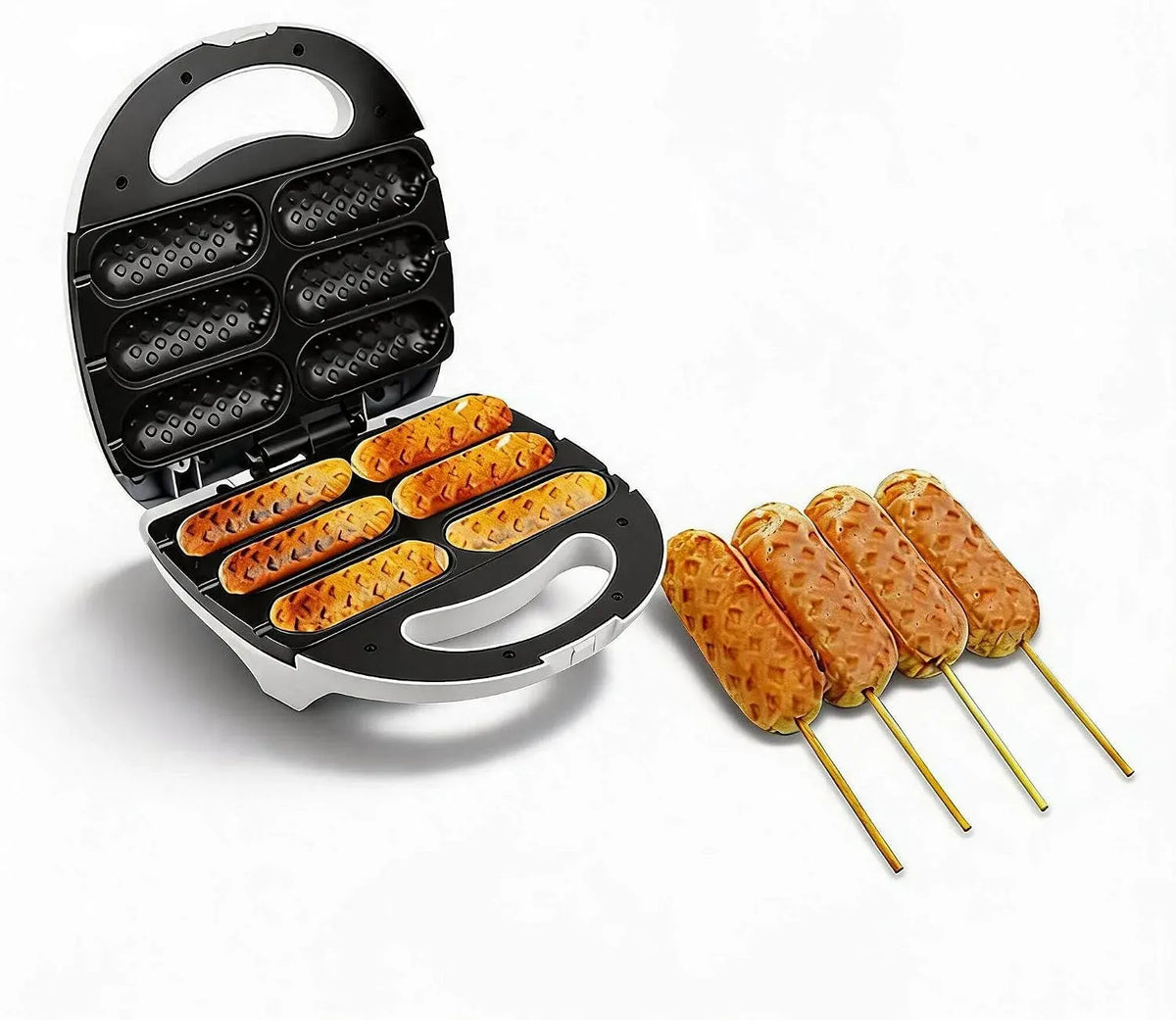 Toaster, Non Stick Corn Dog Dog Maschine Machen 6 Mais Hunde, EU-Stecker