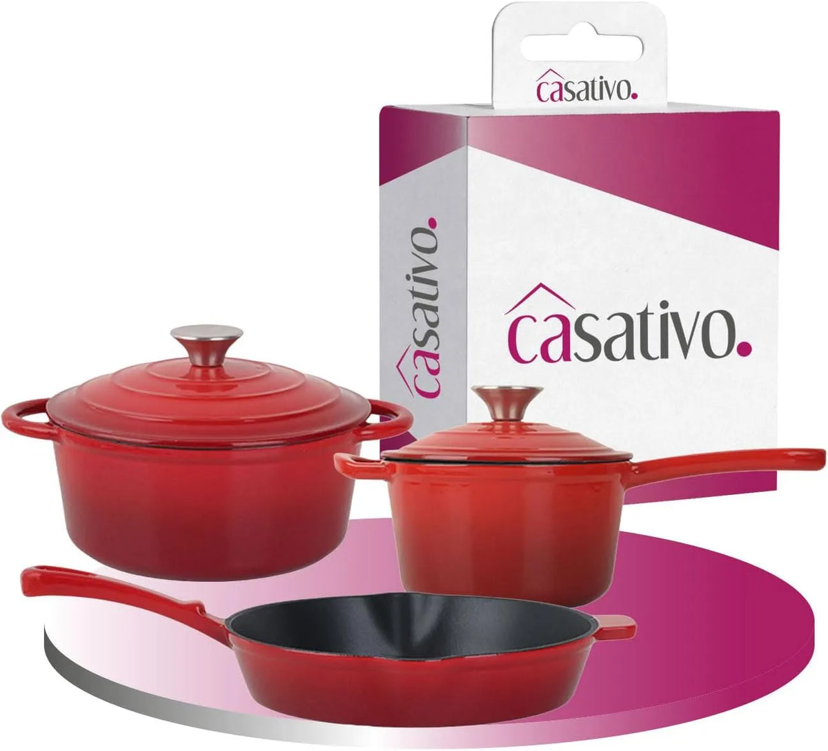 Backofen, Gusseisen 3-teilig, induktionsgeeignet