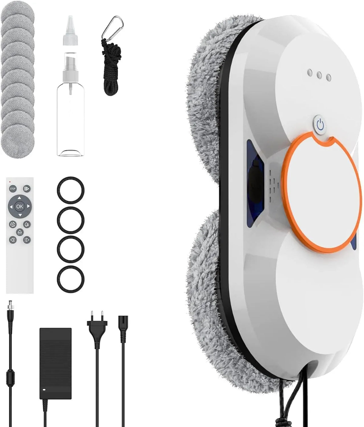 Fensterreiniger, Fensterroboter, elektrischer Fensterreiniger, 3 Modi, für Hohe Fenster, Fensterputzroboter