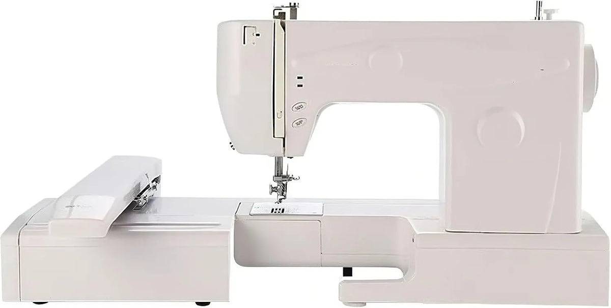 Näh-Stickmaschine, Nähmaschine, elektrische Nähmaschine, Stickautomat, 24 x 13,5 cm, 720 W, 12 cm, 500 Stiche
