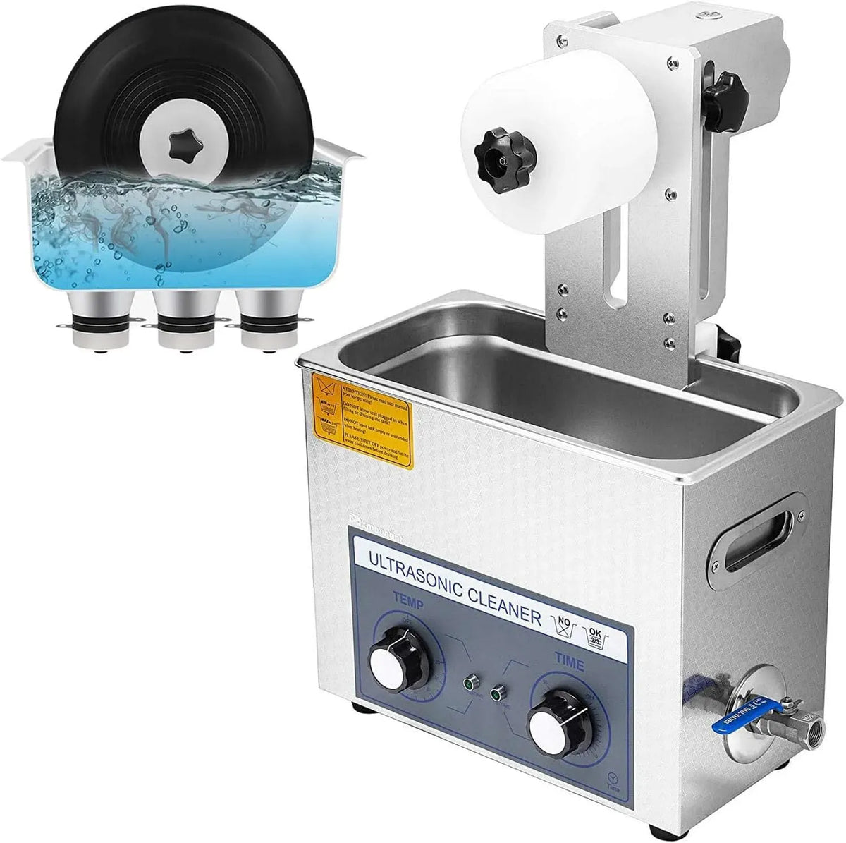 Ultraschall-Schallplattenreiniger, 6 L, 220 V, Timer
