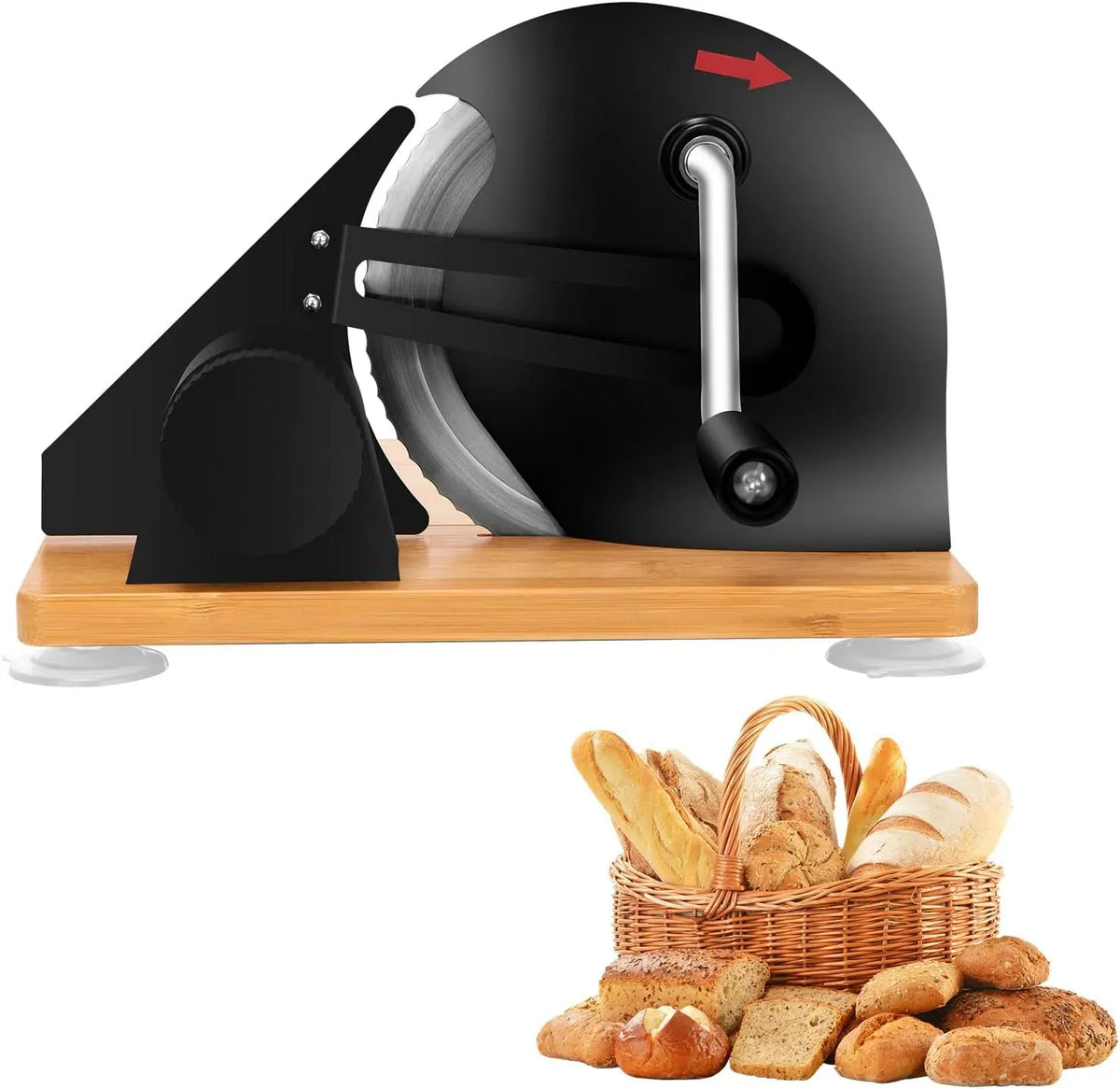Brotschneidemaschine, Allesschneider, Schneidemaschine für Lebensmittel, 20 mm, Edelstahl, für Käse