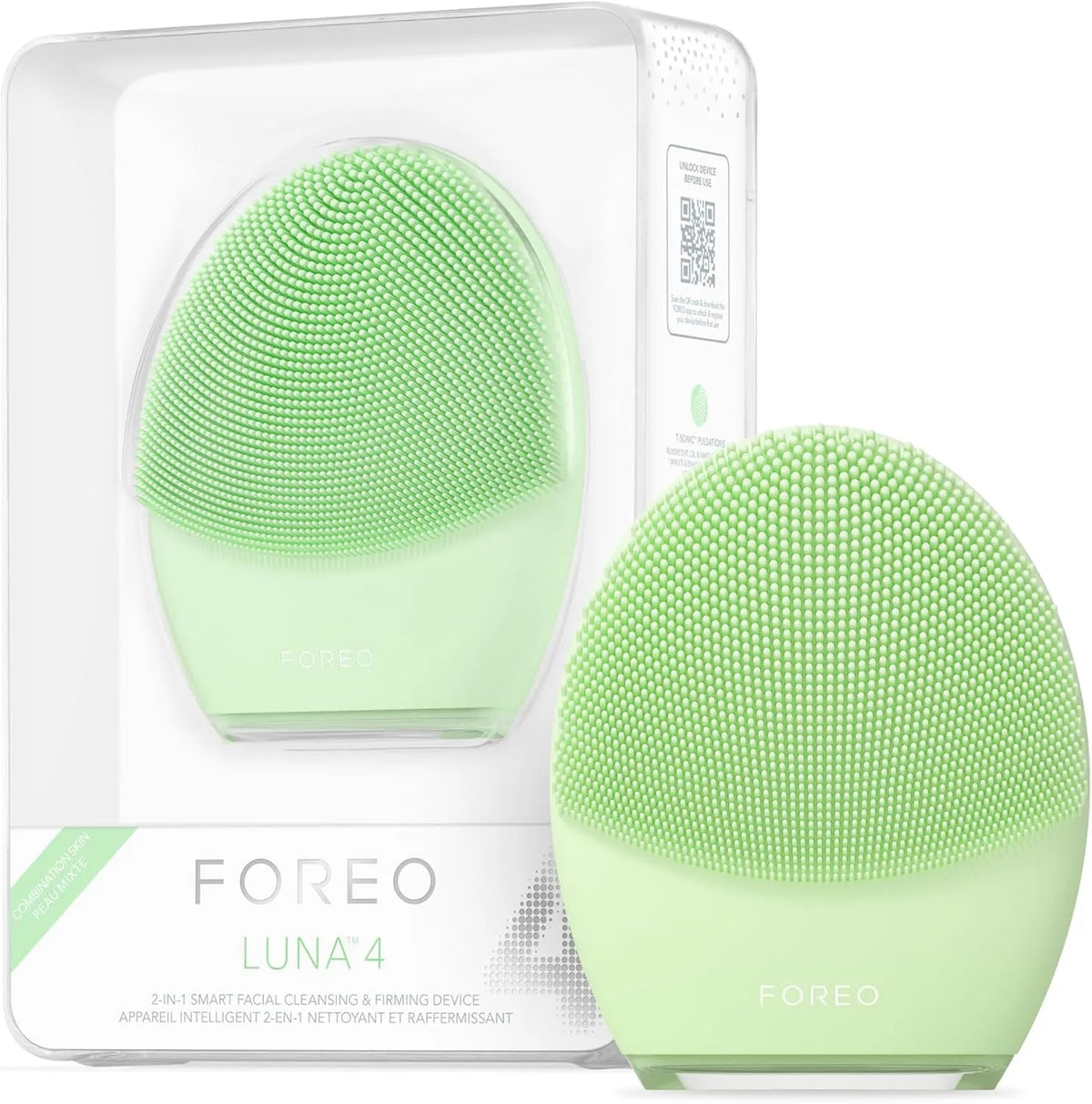 LUNA 4 Gesichtsreinigungsbürste, Gesichtsmassagegerät, Silikonbürste, FOREO LUNA