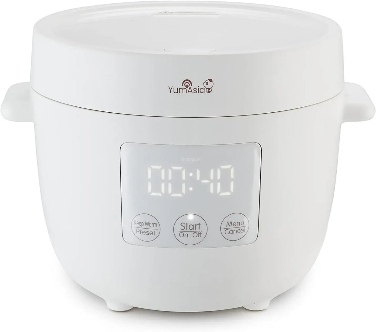 Mini-Reiskocher, elektrischer Multikocher, elektrischer Reiskocher, 0,45 L, 240 V, 5 Tassen, Weiß