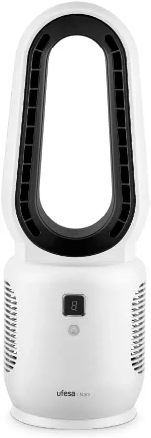 Ventilator, 10 W, 3 Geschwindigkeiten, USB, 2200‑mAh‑Akku, LED‑Anzeige, Wiederaufladbar