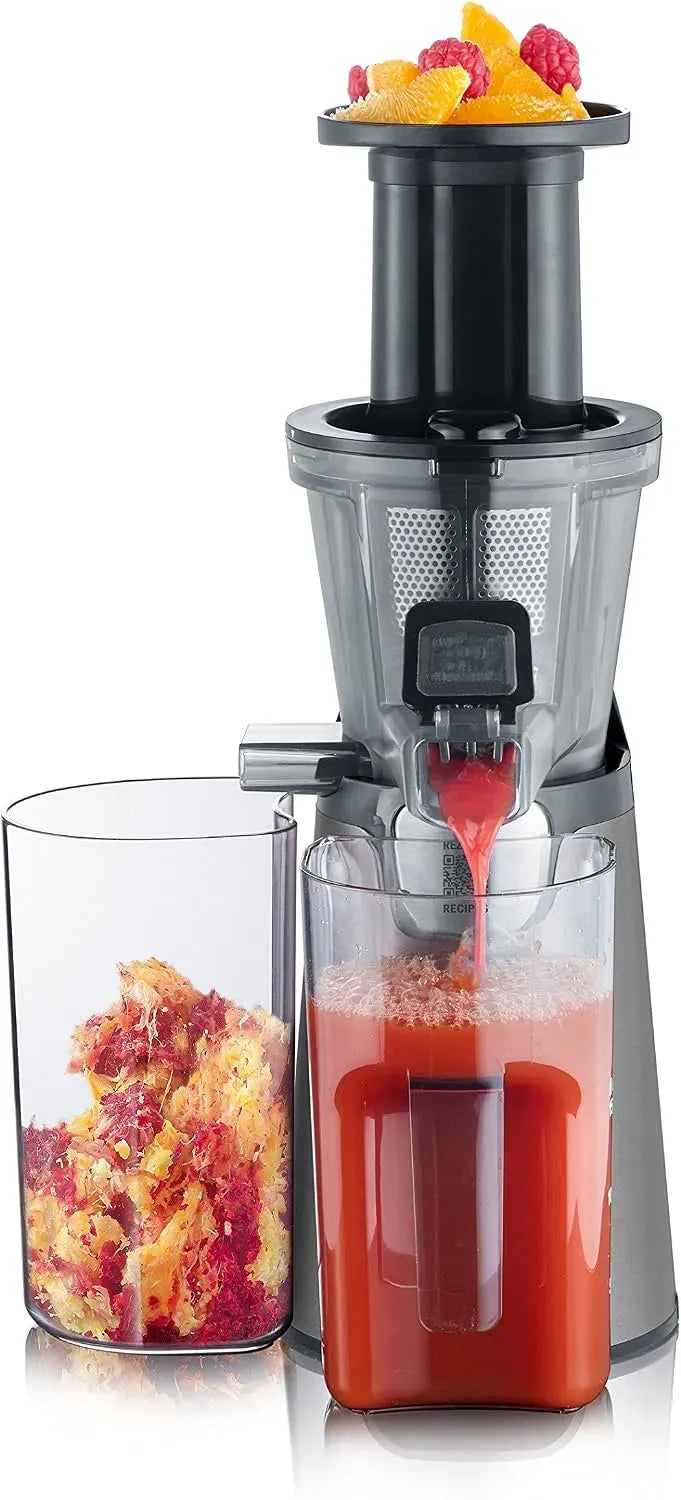 Severin Entsafter, Saftpresse, Saft- und Zitruspresse, Slow Juicer Entsafter für Gemüse und Obst