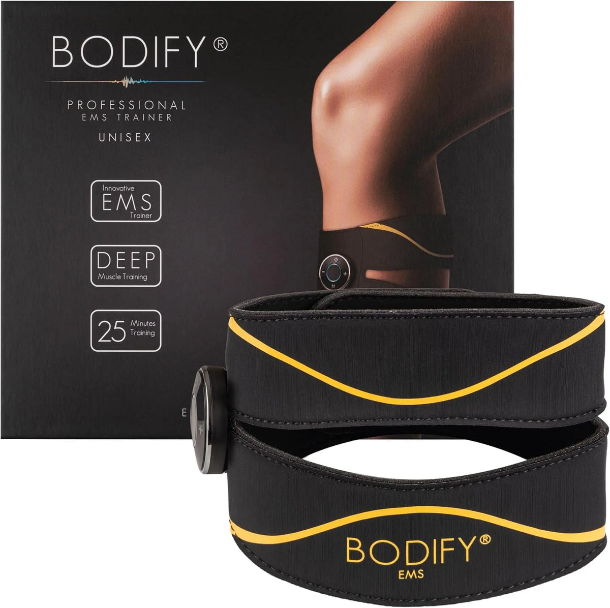 Muskelaufbau, Bodify® EMS Wadentrainer Pro, Gezielte Stimulation der Waden Muskulatur, EMS Training, DAS ORIGINAL