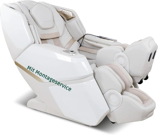 Relax- und Massagesessel, 3D-Optik, Weiß, 3D Surround-Sound