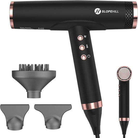 Wäschetrockner 110000RPM, 2000 W, 62 dB, Wohnzimmergestaltung, gewerblich, leise, Schwarz, Keratin ＆ 300 Mio