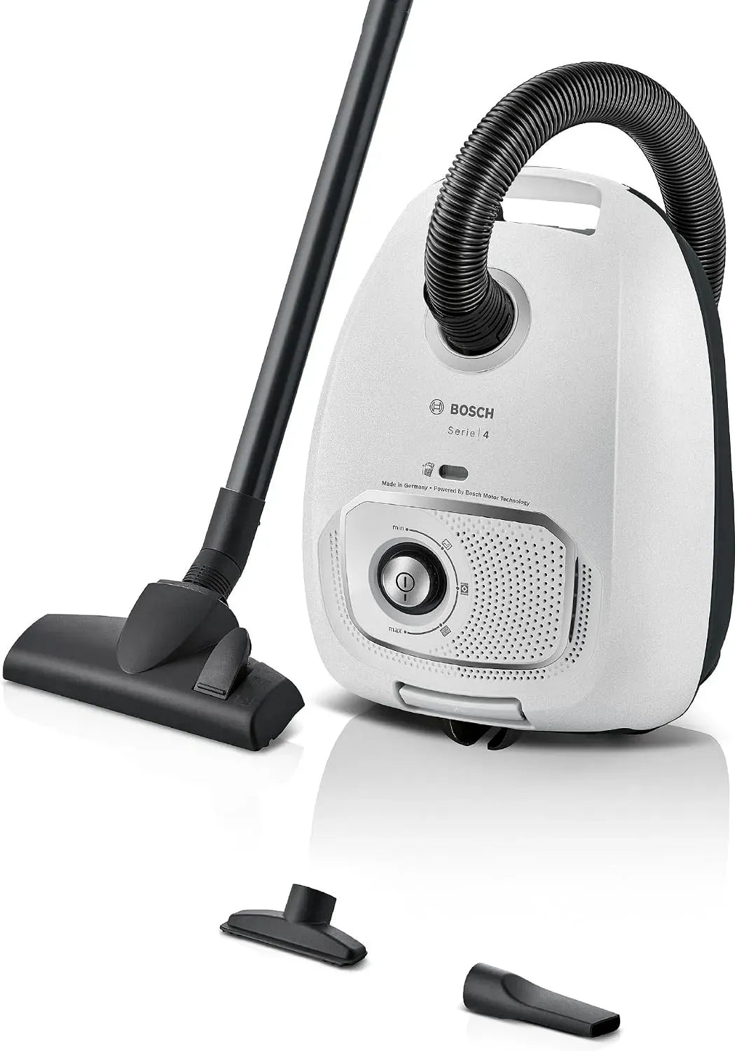 Bosch Serie 4 BGB41WH1 Staubsauger, 600 W, Hygiene, Weiß, Hygiene-Filter, 10 J