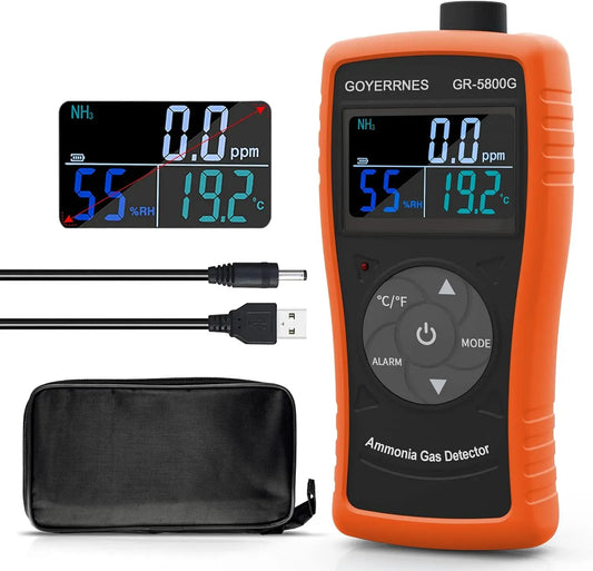 Monitor GR-5800G NH3, USB, PC-Bildschirm, Luftreiniger, Ammoniak Gas Detector