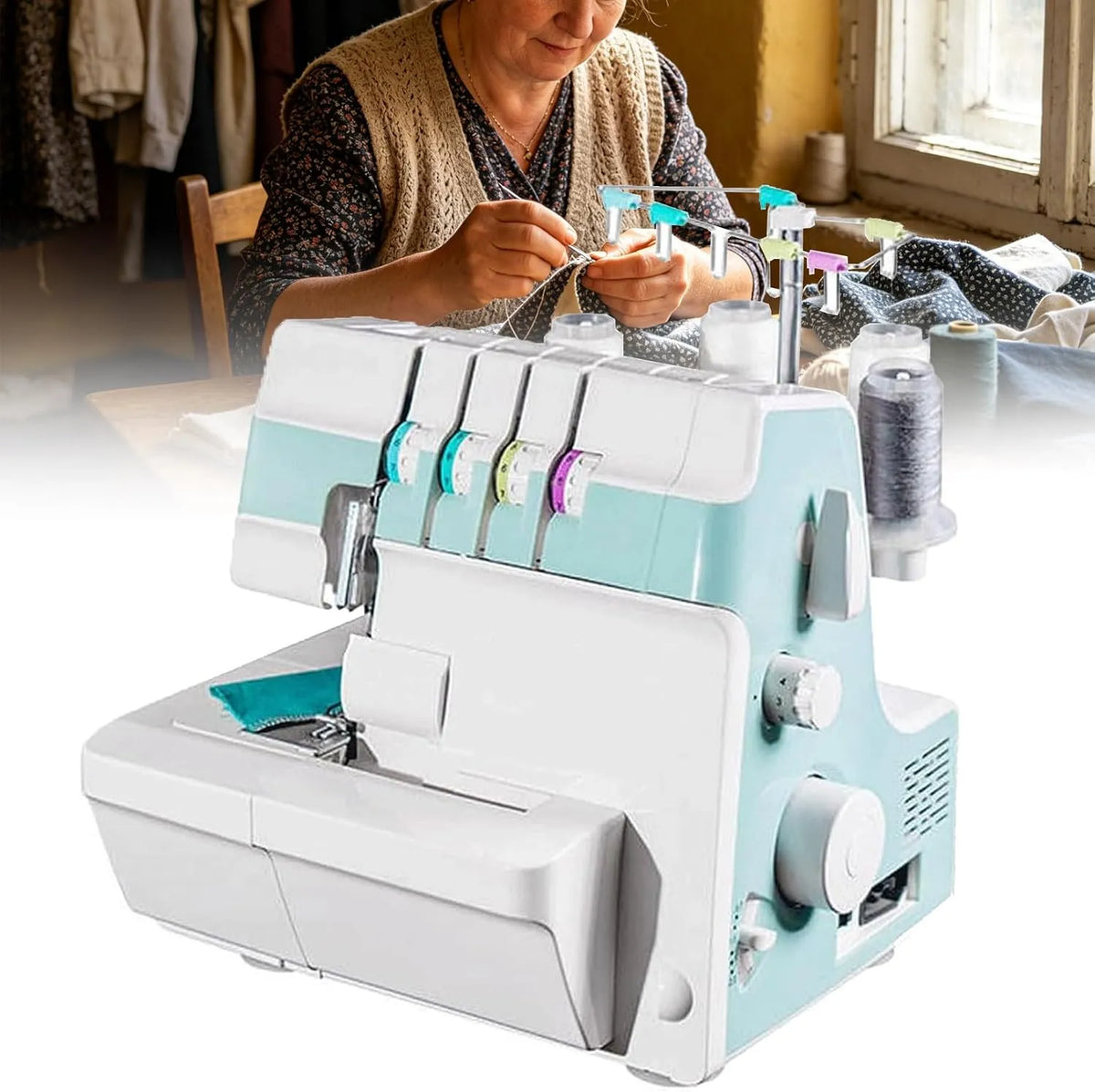 Hochleistungsfähige Näh- Und Quiltmaschinen, Einstellbare Fadenspannung Und Stichlänge, 1 Mm, 4 Mm, Stichbreite 3,0 Mm, Stichlänge F, LED-Beleuchtung