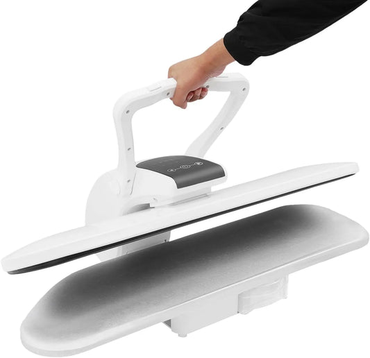 Dampfbügelpresse, Dampfpresse, 36 Zoll, 2200 W, Touch-Bedienung, 2 Temperaturzonen, 5 Modi, Weiß