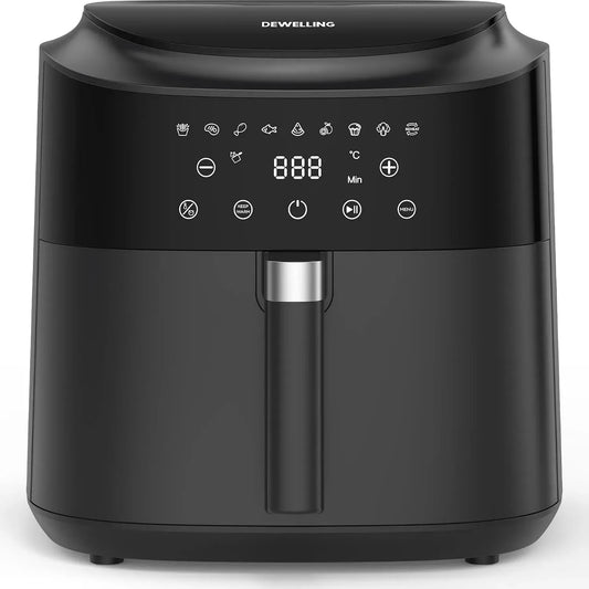 Heißluftfritteuse, 9 L, 2350 W, 40 bis 200 °C, Heißluftfritteuse XXL 9L, Touch-Bedienung, Warmhaltefunktion, Digitales LED Touch Display, Ohne PFAS