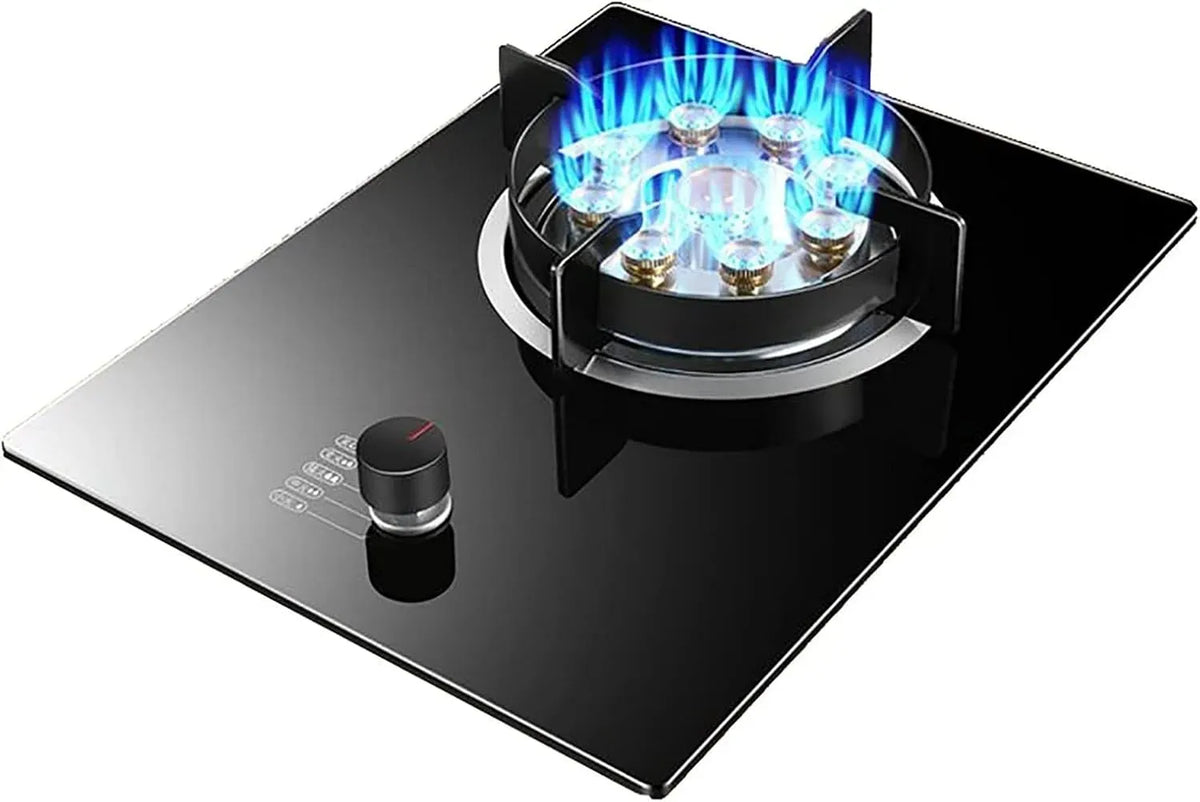 Gaskochfeld, 33cm, Gaskocher, Neun-Kammer-Flamme Wok-Brenner, Size : NG, 7.2 kw