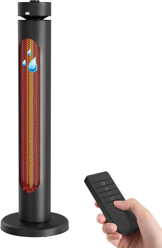 Standheizstrahler, 2000 W, Outdoor, Wärmefunktion, Schwarz, Infrarot