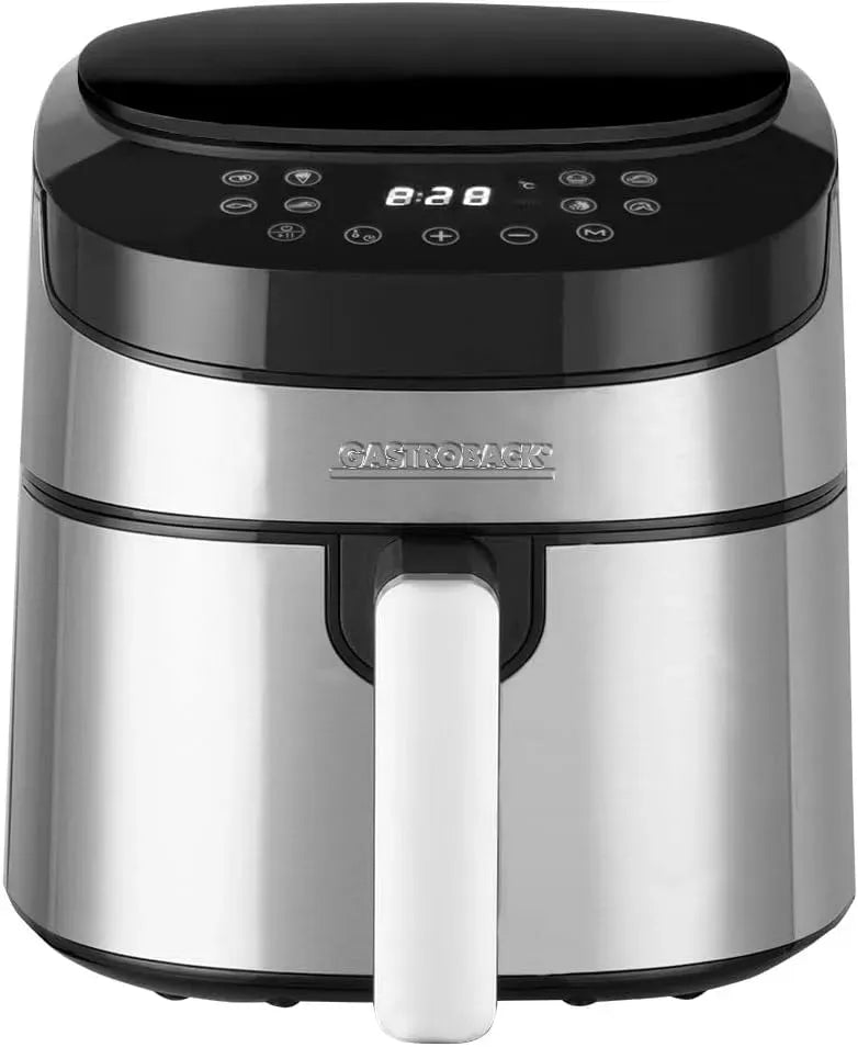 Heißluftfritteuse, 3,7 L, GASTROBACK, Touch-Bedienung, Schwarz, 8 voreingestellte Programme, Touch-Bedienfeld