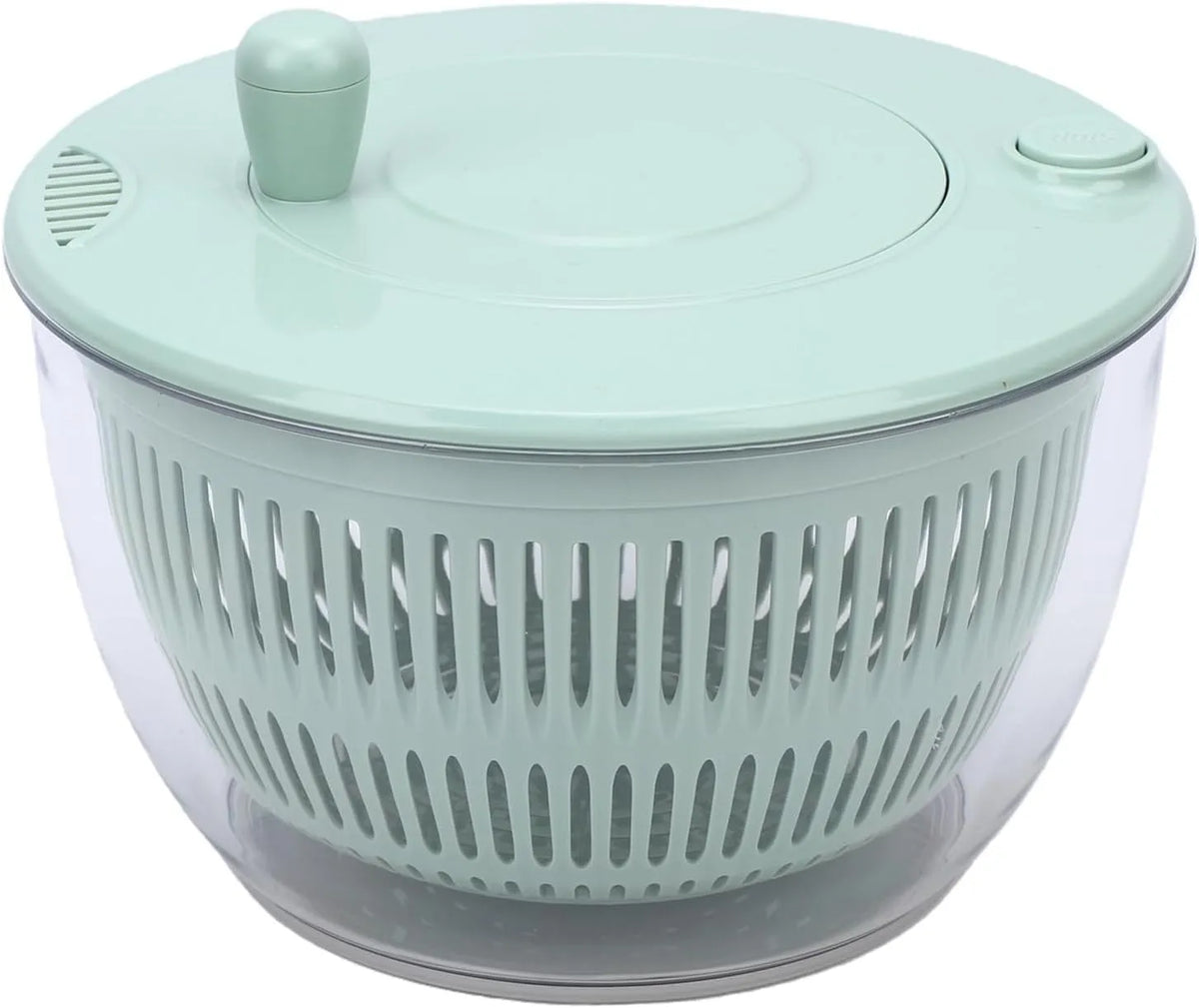 Wäschetrockner 3-in-1-Salattrockner, Grün, Großer Salatschüssel mit 5 Klingen, GREEN