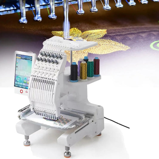 Stickmaschine, Stickautomat, 20 x 30 cm, Industrie, LCD-Display