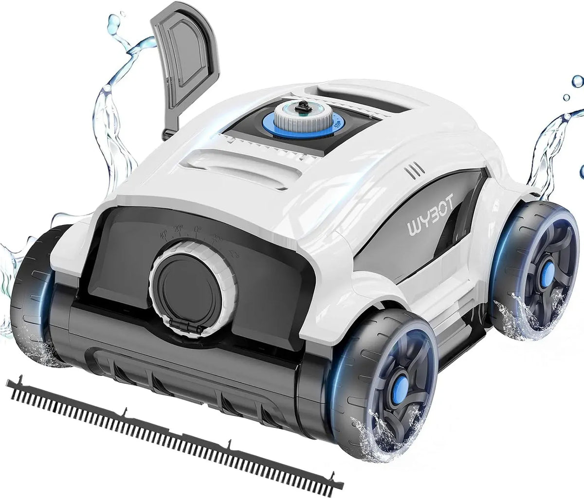 Poolroboter, Bodensauger, Poolsauger, Akku, Poolreinigungsroboter, Poolreiniger, 100 m, kabellos, für 130 Minuten Betrieb, WYBOT