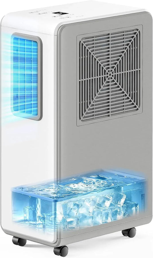 Klimaanlage, Tragbare 4-in-1 24H, Timer, Wohnzimmergestaltung, leise, Weiß