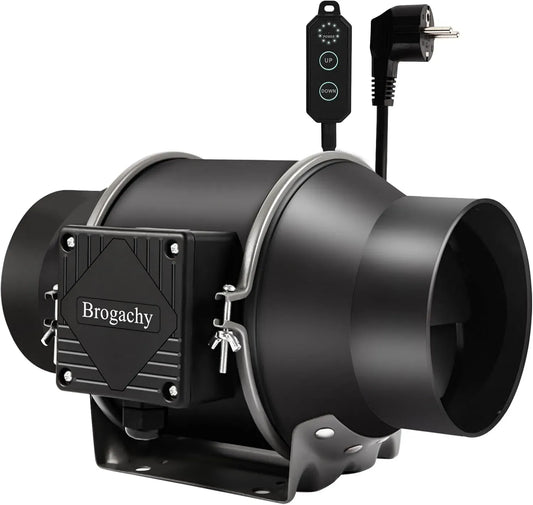 Ventilator, Boost, Rohrlüfter 3000 RPM mit Dreiphasiger EC Motor, für Booster