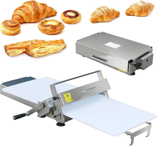 Nudelmaschine, Nudelbereiter, Profi-Klappbare, Pizza, Edelstahl, Manuelle Teigwalze für Pizza, & Edelstahlkonstruktion, 0-25 mm