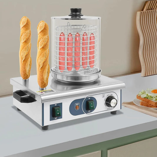 Bockwurstwärmer, Würstchenwärmer, Wurstkocher, 6 L, 550 W, 50 bis 300 °C, 220 V, Edelstahl, Wärmefunktion, für Bäckereien, Hot