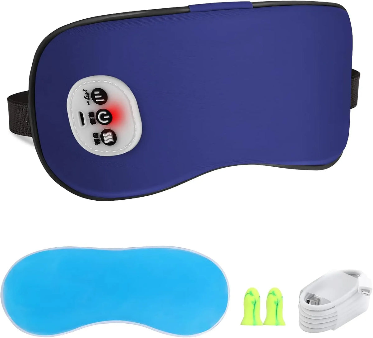 Augenmassagegerät, USB, Wärmefunktion, kabellos, für Männer