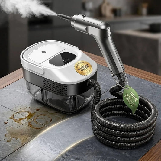 Dampfreiniger IN 1, 1,6 L, Einsatz auf Böden, in Küche, Auto und an Fenstern, 4 Dampfre iger Handgerät