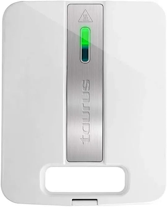 Taurus Sandwichmaker, 1400 W, Antihaftbeschichtung, Weiß, Kunststoff, für 4 Sandwiches