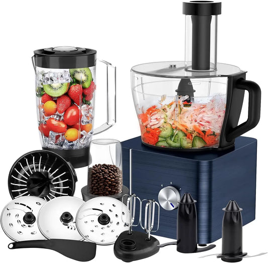 Küchenmaschine, 3,2 L, 1100 W, SNDOAS, 3,2 L Rührschüssel Teig Kneten, 1100W Multifunktional Food Processor, 1,5 L mixer