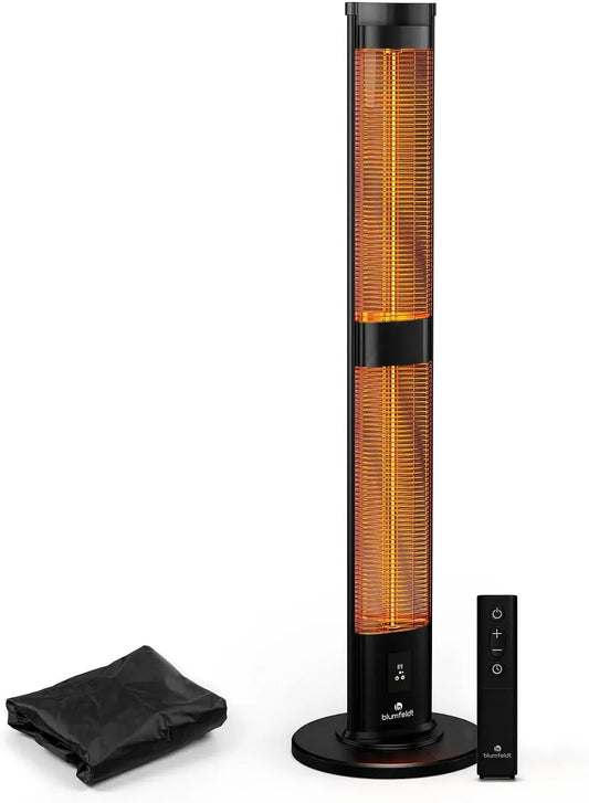 24-Stunden-Timer Infrarotheizung, Standgerät, 3000 W, Wärmefunktion, für Terrasse & Garten