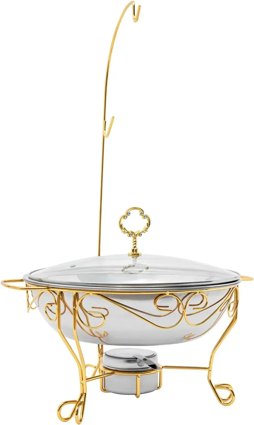 Chafing Dish Warmhaltebehälter, 6 L, Warmhaltefunktion, Gastronomie, Edelstahl