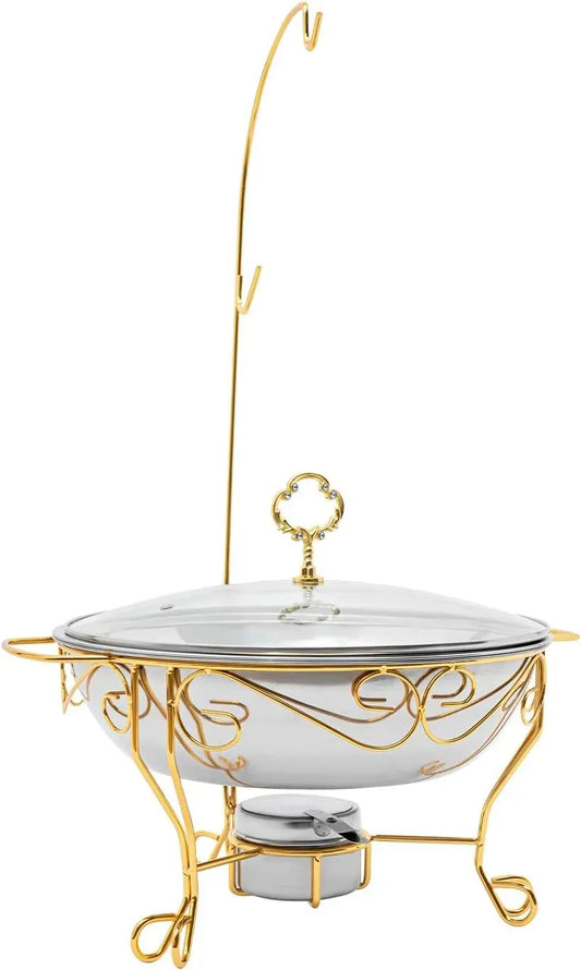 Chafing Dish Warmhaltebehälter, 6 L, Warmhaltefunktion, Gastronomie, Edelstahl
