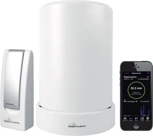 MA 10040 Funk-Regensensor, Regenmesser, Weiß, für das Smartphone