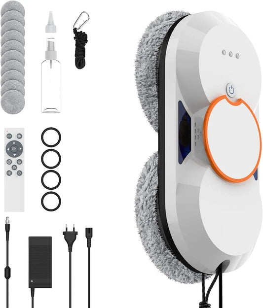 Fensterreiniger, Fensterroboter, elektrischer Fensterreiniger, 3 Modi, für Hohe Fenster, Fensterputzroboter