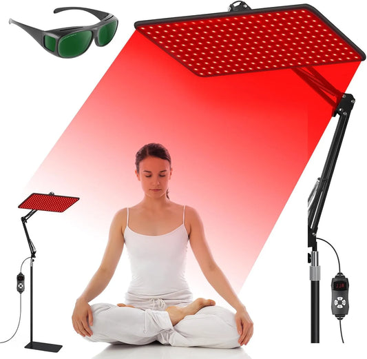 660nm 850nm Infrarot-Wärmelampe, Rotlichtlampe, 940nm, Wärmefunktion, für Ganzkörper & Gesicht mit 200 LEDs