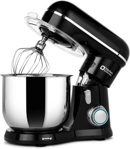 Küchenmaschine, 3,5 L, Schwarz, Rührmaschine & Knetmaschine mit 10 Geschwindigkeiten