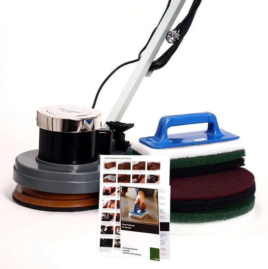 XL 300 Tellermaschine, Handpadhalter, Superpads