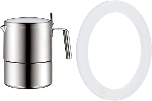 Concept Espressomaschine, Edelstahl, WMF Kult Espressokocher 300ml, Cromargan Edelstahl mattiert