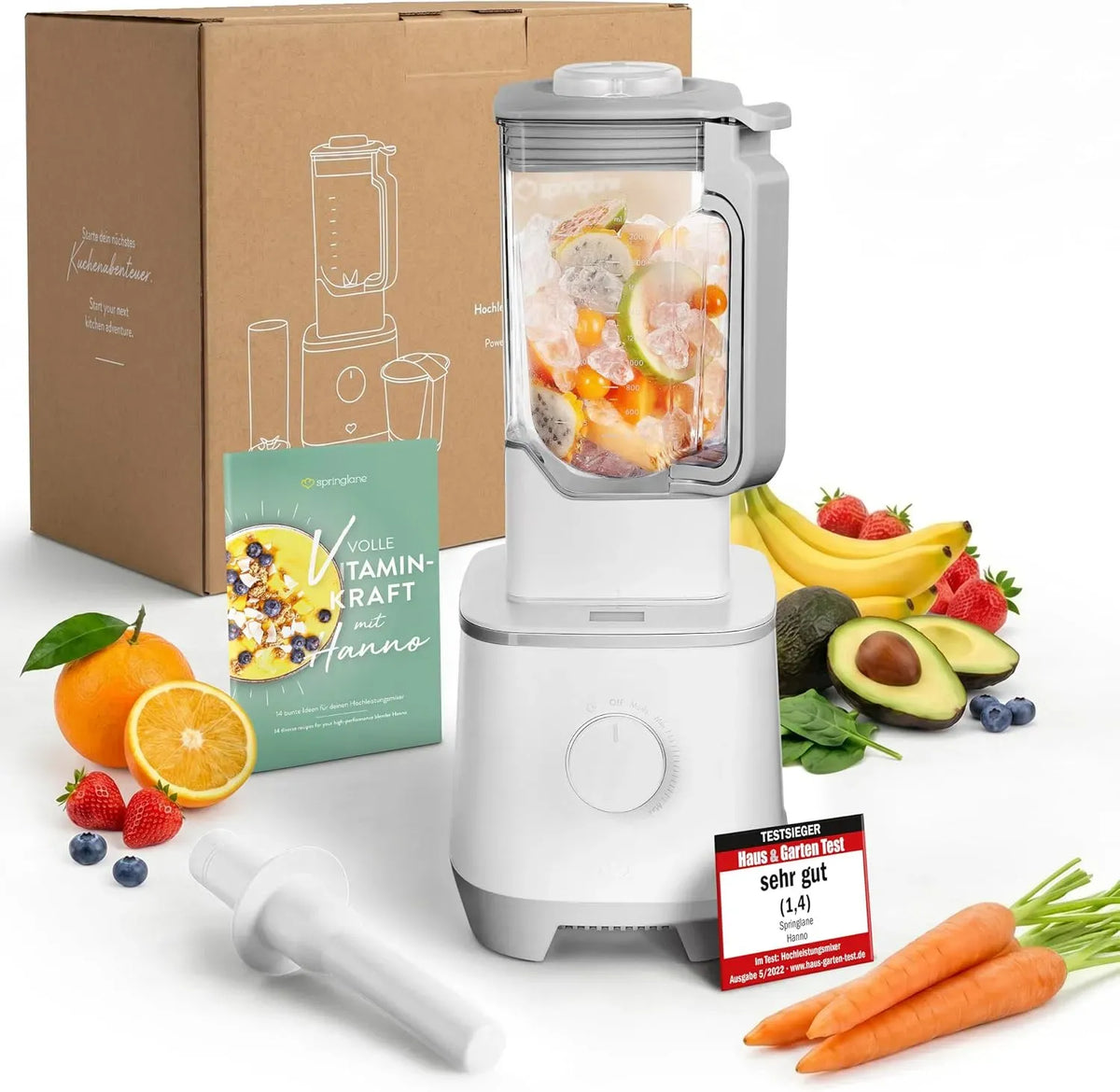 W 32000 Smoothie Maker, 2000 W, SPRINGLANE, Hochleistungsmixer Hanno
