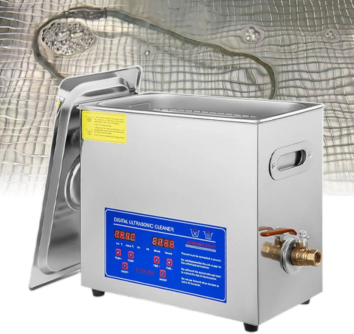 Schallplattenreinigungsmaschine, Schallplattenreiniger, Ultraschallreiniger, Schmuckreiniger, Ultraschallreinigungsgerät, 6 L, 180 W, tragbar
