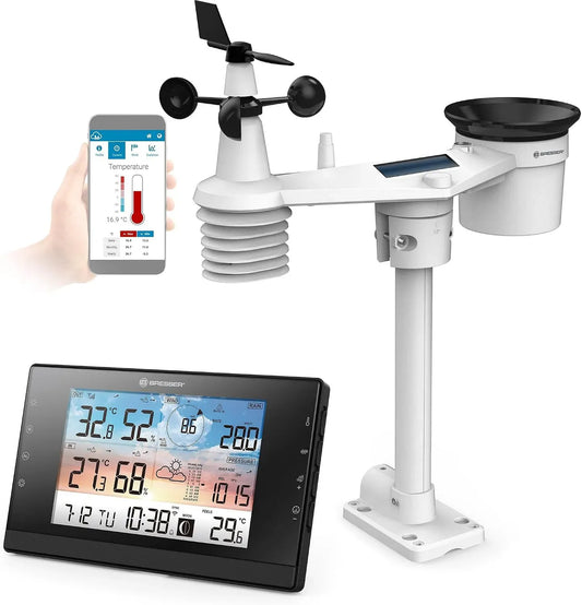 5-in-1-Multi-Sensor in-1-Multi-Sensor, Wetterstation, Außensensor, Regenmesser, Funkwetterstation, WLAN