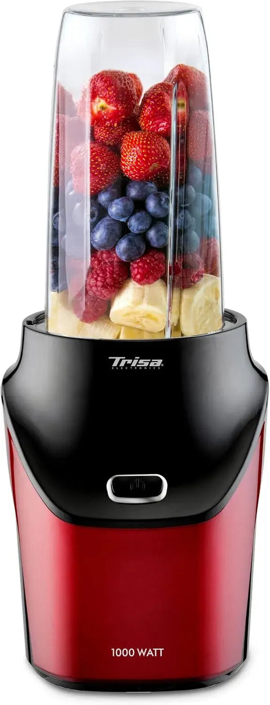 Smoothie Maker, Becher, 1000 W, Boost, Rot, Trisa Energy Boost Smoothie Maker 1000W