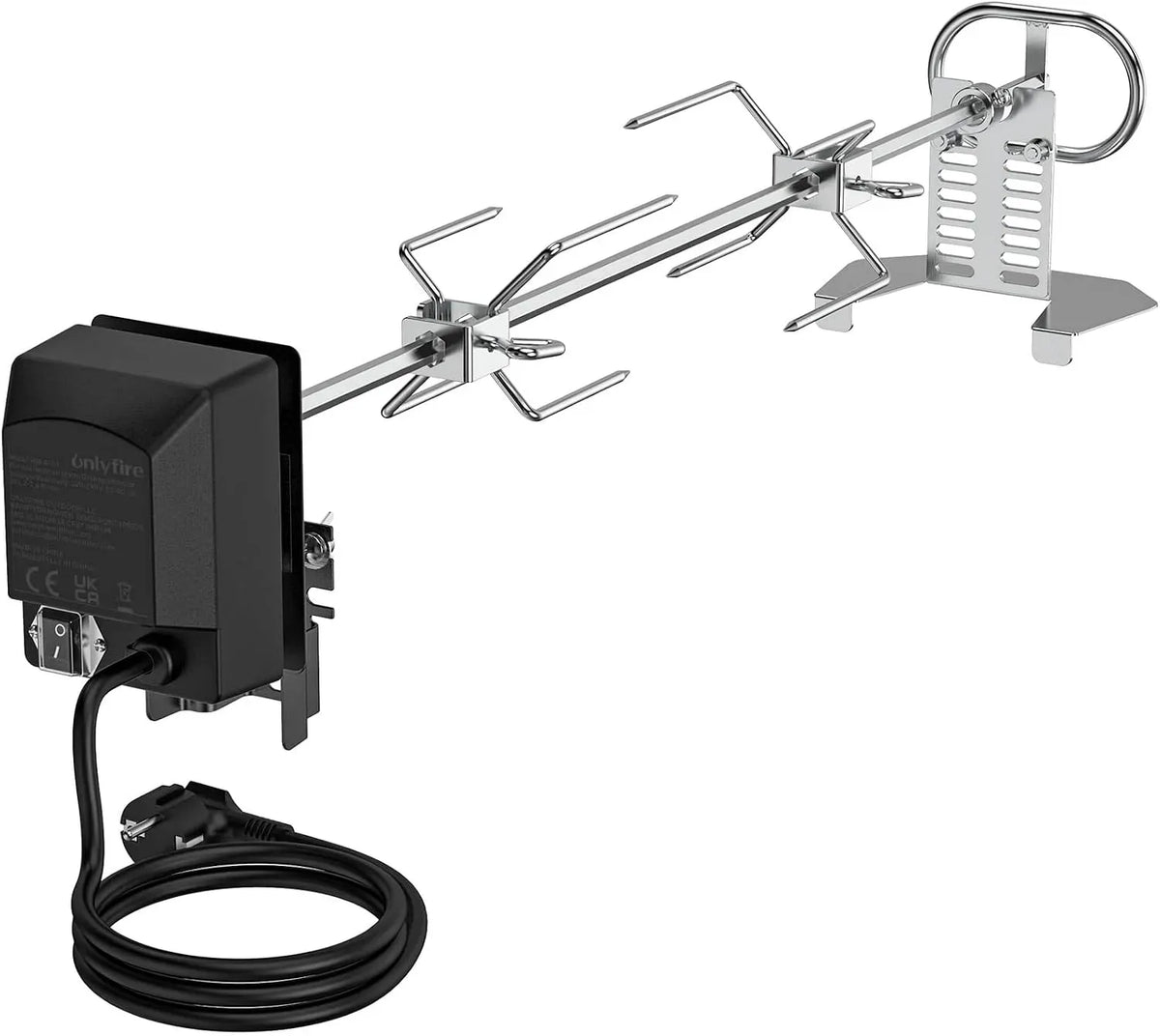 220-240V Gasgrill, Motor, Grill mit Gasbetrieb, 73cm, 240 V, 73 cm, Edelstahl, für Gasgrill