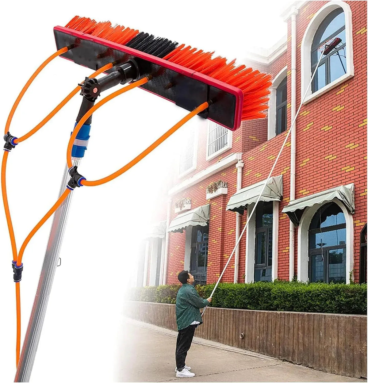 Solarpanel-Reinigungsbürste, Fensterreiniger, Reinigungsgerät, elektrischer Fensterreiniger, 11 m, für Solarpanels im Haus und im Freien
